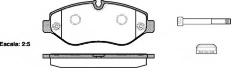 Колодки гальмові дискові передні WOKING P1345300