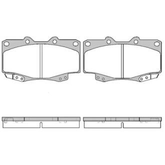 Тормозные колодки дисковые WOKING P215322