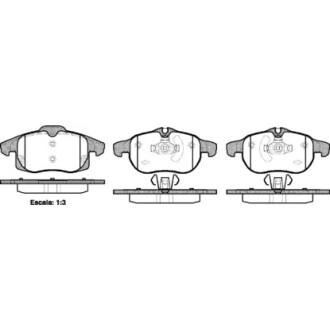 Тормозные колодки дисковые WOKING P988340