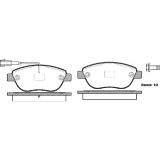 Тормозные колодки дисковые WOKING P959311