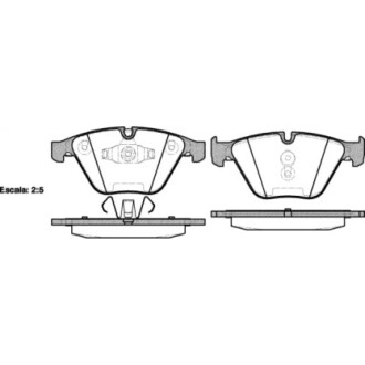 Гальмівні колодки дискові WOKING P957310