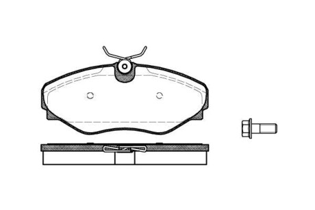 Тормозные колодки дисковые WOKING P934320