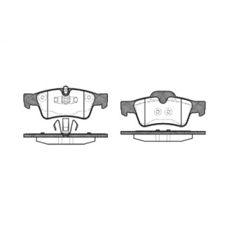 Колодки гальмівні дискові задні P8913.10 WOKING P891310