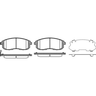 Гальмівні колодки дискові WOKING P393311