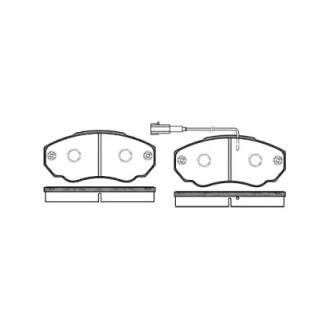 Колодки передні WOKING P860301