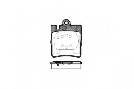 Колодки гальмівні дискові WOKING P609300 (фото 1)