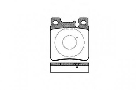 Гальмівні колодки дискові WOKING P507300 (фото 1)