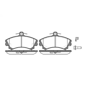 Тормозные колодки дисковые WOKING P490302