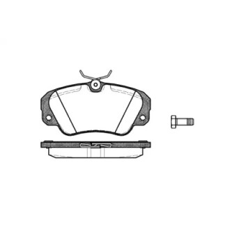 Тормозные колодки дисковые WOKING P282300