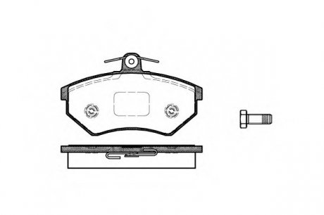 Колодки тормозные дисковые передние WOKING P034340