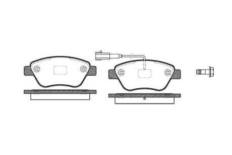 Тормозные колодки дисковые WOKING P958311