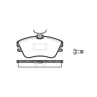 Колодки передні R15 WOKING P580300