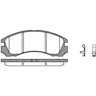 Тормозные колодки дисковые WOKING P254332