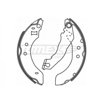 Гальмівні колодки зад. 180x32 TOMEX 2020