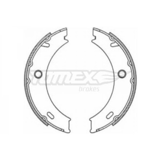 Тормозные колодки барабанные TOMEX 2118