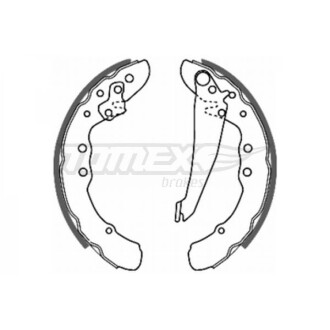 Гальмівні колодки барабанні TOMEX 2070