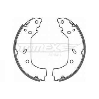 Гальмівні колодки барабанні TOMEX 2098