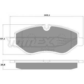 Гальмівні колодки дискові TOMEX 1425