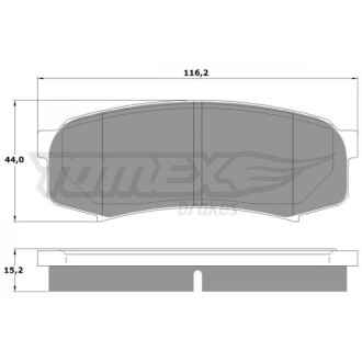 Гальмівні колодки дискові TOMEX 1383