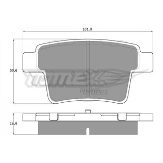 Гальмівні колодки дискові TOMEX 1474