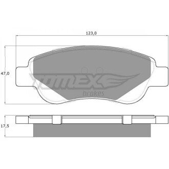 Гальмівні колодки дискові TOMEX 1437