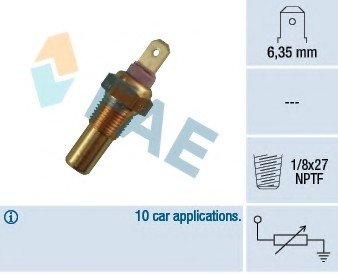 Датчик температури охолоджувальної рідини FAE 31270