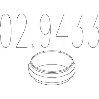Монтажне кільце вихлопної системи (D (внутр.) - 51 мм; D (наружн.) - 65 мм; Висота - 15 мм) MTS 02.9433 (фото 1)
