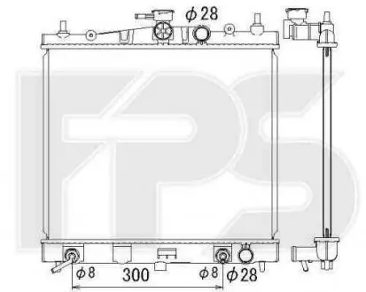 Радиатор охлаждения FPS FP FORMA PARTS 50 A1347