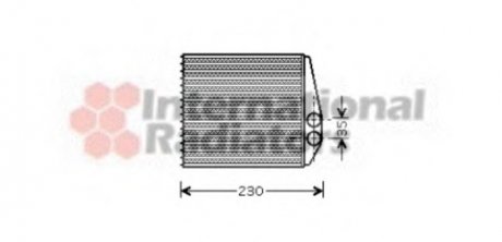 Радиатор отопителя VECTRA C/SIGNUM/SB9-3 02- VAN WEZEL 37006355