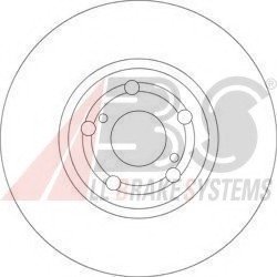 Тормозной диск пер. Avensis 03-08 A.B.S. 17511