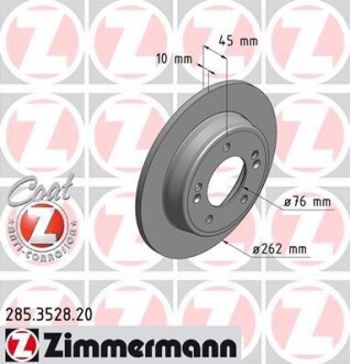 Диск тормозной ZIMMERMANN 285.3528.20