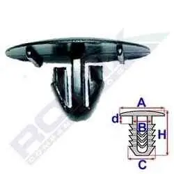 Автомобильный пистон RX ROMIX B25665
