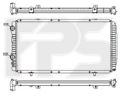 Радіатор охолодження FPS FP FORMA PARTS 20 A722