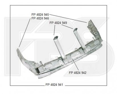 Шина бампера FPS FP FORMA PARTS 4824 941