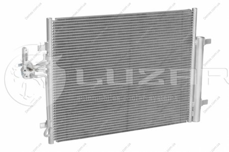 Радиатор кондиционера Mondeo (07-)/S80 (06-)/V60 (10-)/Freelander 2 (06-) с ресивером МКПП/АКПП LUZAR LRAC 1041 (фото 1)