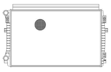 Радіатор охолодження Octavia A7 1.4TSi/1.6TDi/2.0TDi (13-)/Golf VII 1.4TSi/1.2TSi (12-) АКПП/МКПП LUZAR LRc 18EM