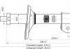 Амортизатор подвески перед Logan 1.2/1.4/1.5/1.6 (04-) (стойка в сборе)(масло) TRIALLI AH 09051 (фото 1)