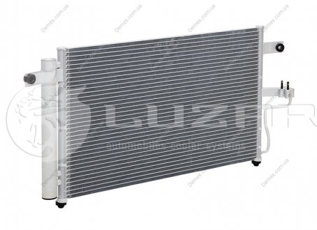 Радиатор кондиционера Accent 1.3/1.5/1.6 (99-) АКПП с ресивером LUZAR LRAC HUAc99250 (фото 1)