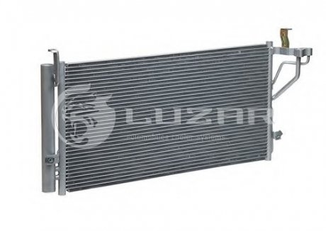 Радіатор кондиціонера Sonata 2.0/2.4/2.7 (98-) з ресивером АКПП/МКПП LUZAR LRAC 08384 (фото 1)