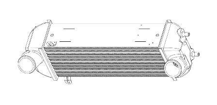 Радіатор интеркулера SORENTO (09-)/SANTA FE (12-) 2.0/2.2CRDI LUZAR LRIC 082F0