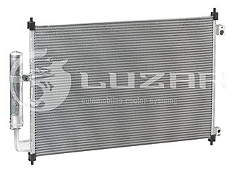 Радіатор кондиціонера X-trail 2.0/2.2/2.5 (07-) АКПП/МКПП LUZAR LRAC 14G4 (фото 1)