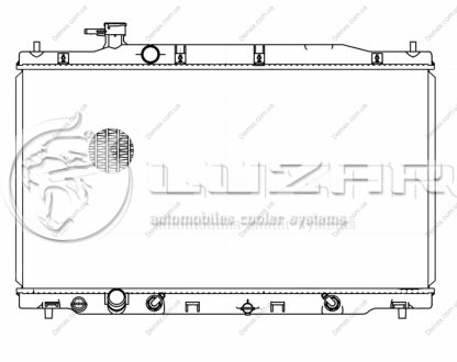 Радиатор охлаждения CRV 2.4 (06-) АКПП/МКПП LUZAR LRc 231ZA (фото 1)