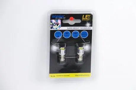Автолампа BA9S LED 12V 1xSMD 7080 LEDWHITE (2 шт) BOSMA 3154