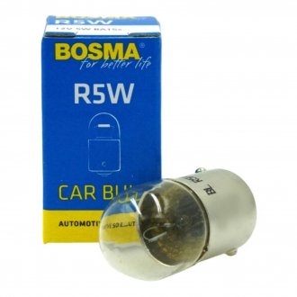 Автолампа 5 W, 12 V прозора BOSMA 1581S