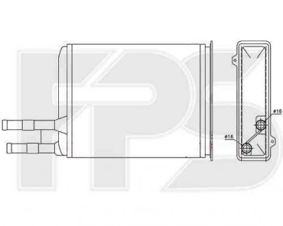 Радиатор печки FP FORMA PARTS 26 N09 (фото 1)
