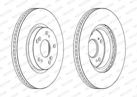 Диск тормозной FERODO DDF2473C