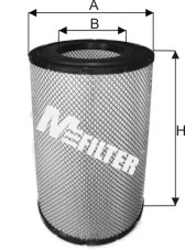 Фільтр повітряний M-FILTER MFILTER A542