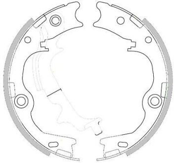 Колодки тормозные барабанные REMSA 4252.00