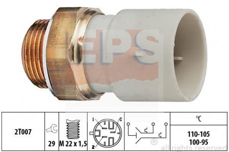 Термовыключатель вентилятора радиатора EPS 1.850.689 (фото 1)