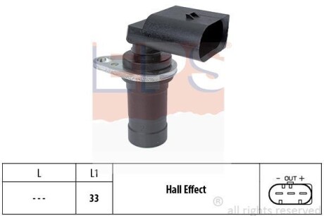 Датчик импульсов, Датчик импульсов, маховик EPS 1.953.472